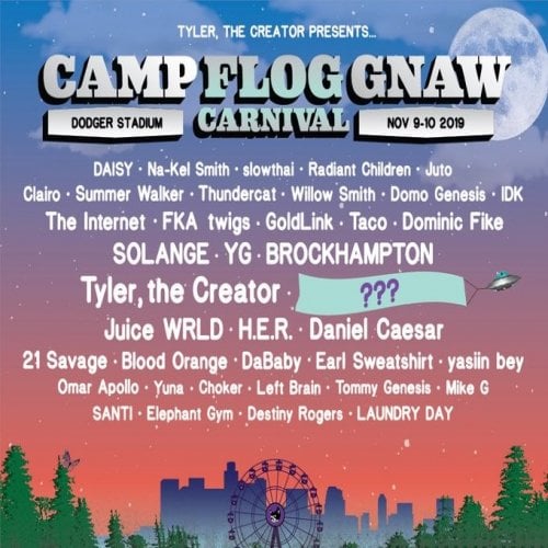 Tyler, the Creator, Clipse, SZA, and More Set for Camp Flog Gnaw