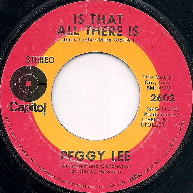 Peggy Lee Is That All There Is Me And My Shadow Reviews Album Peggy lee is that all there is me and my shadow reviews album