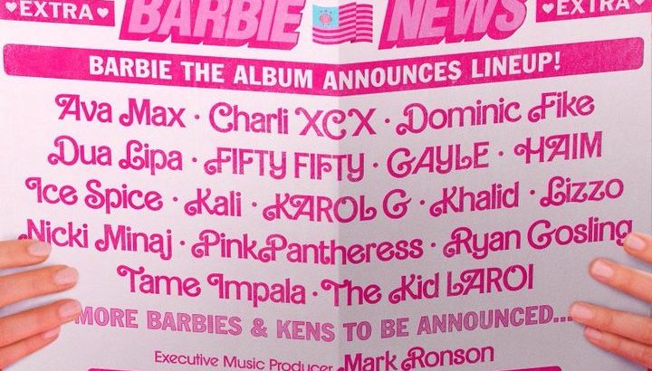 Mark Ronson&rsquo;s Barbie Soundtrack Has Haim, Dua Lipa, Ice Spice, Tame Impala, Ryan Gosling, &amp; More